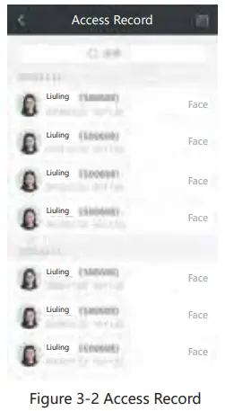 Figure 3-2 Access Record