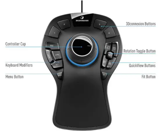3Dconnexion Space Mouse Pro 3D Gaming Mouse - figure 4