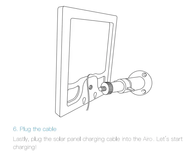 TOPVISION X11 Security Camera User Guide - Install your Solar Panel