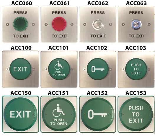 SystemQ ACC060 Zap Press To Exit Buttons