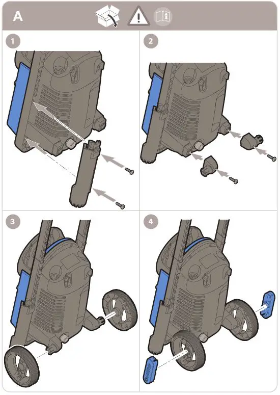 Nilfisk High Pressure Washer Core 130 Powercontrol - Assembly 1