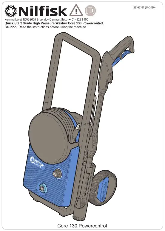 Nilfisk High Pressure Washer Core 130 Powercontrol User Guide