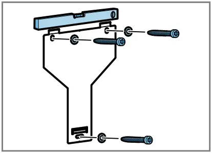 BOSCH DWF97RV60B Wall-Mounted Cooker Hood - Installing the appliance bracket