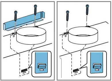 BOSCH DWF97RV60B Wall-Mounted Cooker Hood - install a flue cover, install the bracket
