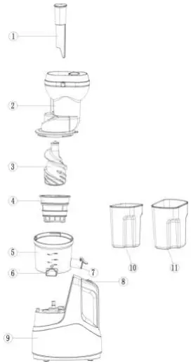 niceey LB-B03B Slow Juicer-fig2