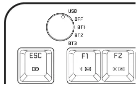 AZIO FOQO Wireless Backlit Mechanical Keyboard-2