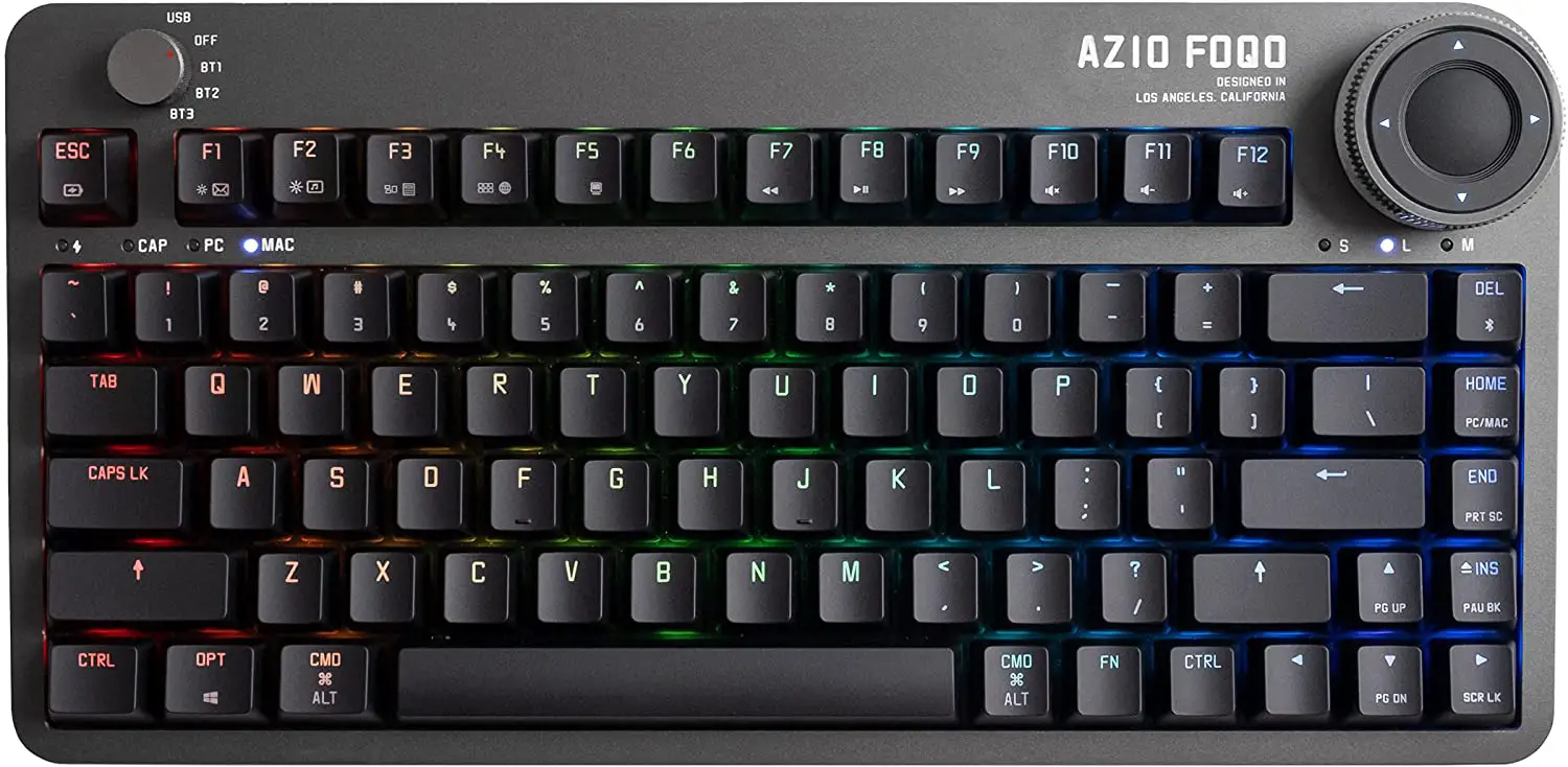 AZIO FOQO Wireless Backlit Mechanical Keyboard