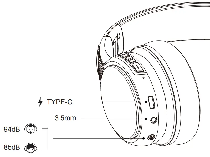 KLUGMIA B08 Bluetooth Kids Headphones - fig2
