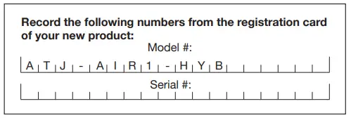 Model + Serial Numbers