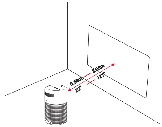 NEBULA Capsule Smart WiFi Mini Projector - Getting Started -Placement