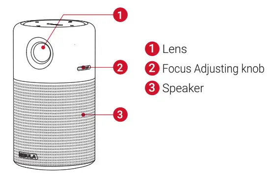 NEBULA Capsule Smart WiFi Mini Projector - Overview -Fornt View