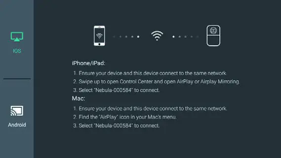 NEBULA Capsule Smart WiFi Mini Projector - Screen Cast 1