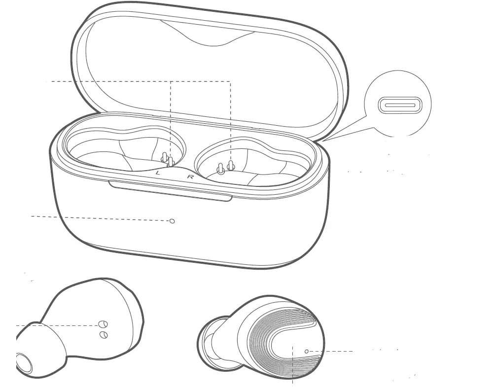 TEZO TT11B Nutmeg Wolves TWS Bluetooth Earbuds 01