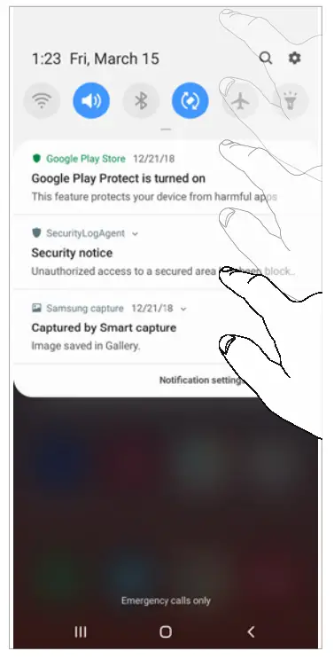 SAMSUNG Galaxy S10 - Notification