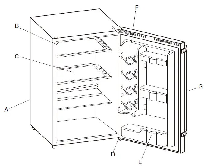 VISSANI VXAR440BSS 4.4 Cu Ft Freestanding Outdoor Refrigerator with SS Door-11