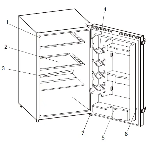 VISSANI VXAR440BSS 4.4 Cu Ft Freestanding Outdoor Refrigerator with SS Door-9