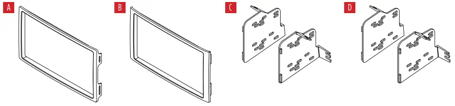 MeTra-95-7861-Double-DIN-Installation-Dash-Kit-FIG-1