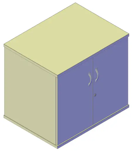 dams Desk High Bookcase - Desk High Door