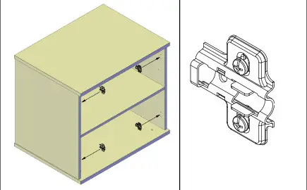 dams Desk High Bookcase - Diagram 1