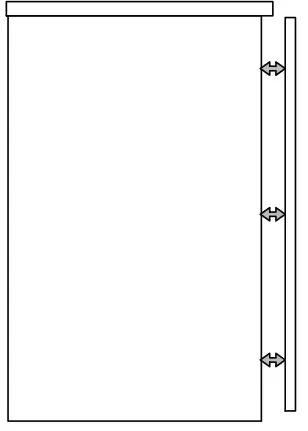 dams Desk High Bookcase - adjustment to point6