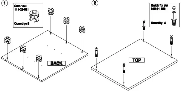 dams Desk High Bookcase - overvew 1