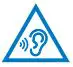 PHILIPS TAA7607 Wireless Sports Headphones User Manual - Warning Hearing safety icon