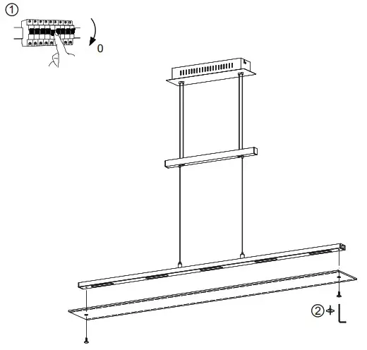 Paul Neuhaus 270309 SELLTEC16 LED Pendant Light - overview 2