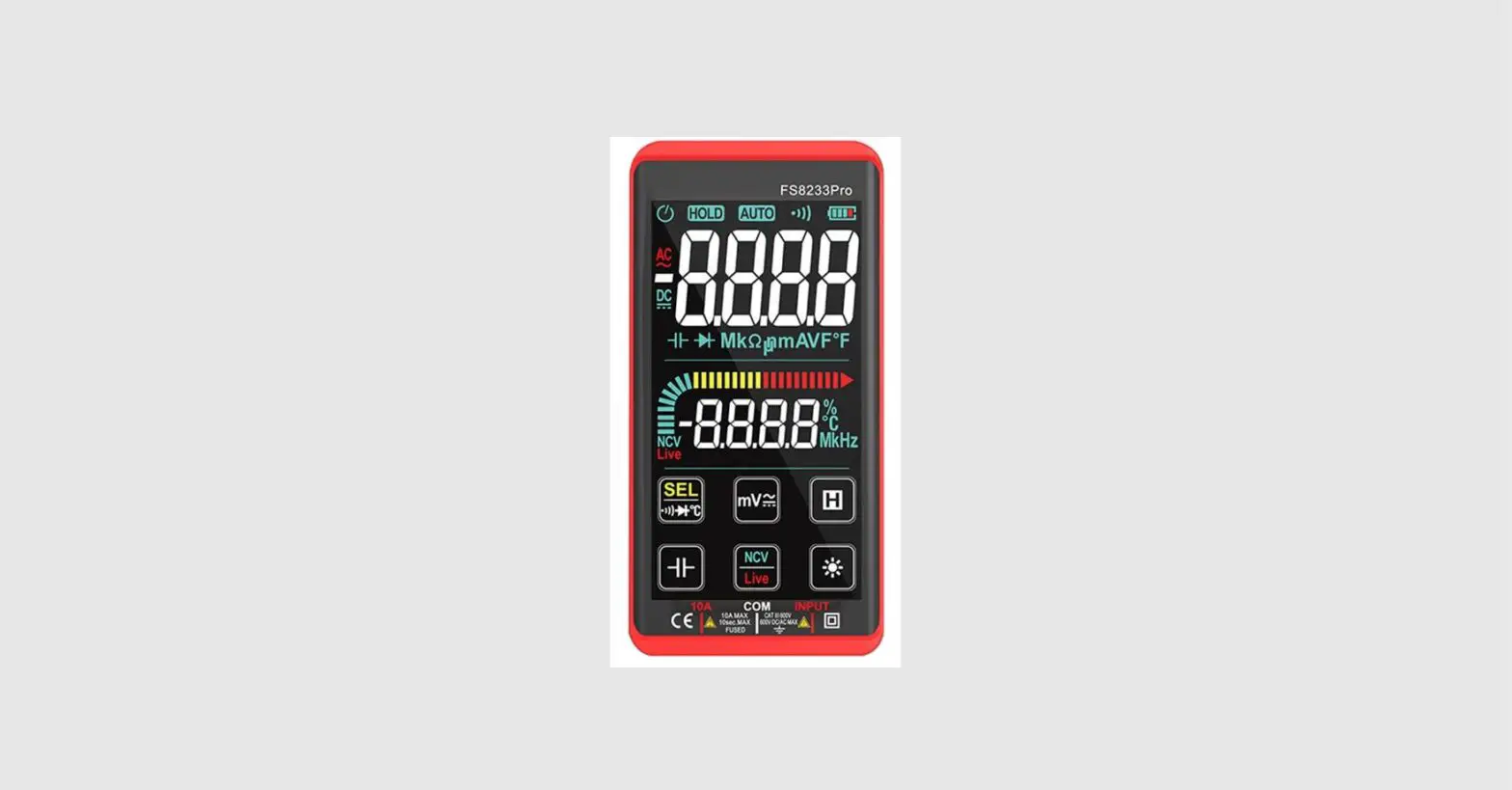 Banggood Fs8233pro Touch Screen Intelligent Digital Multimeter User Manual