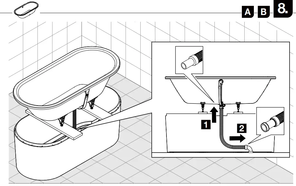 KALDEWEI-735-7-Moulded-Panel-Bathtub-Instruction-FIG-11