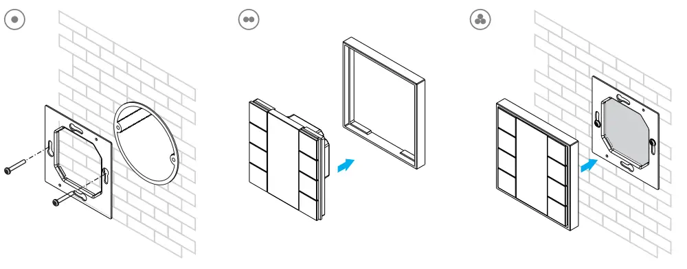 SUNRICHER SR-2422NK4-DA2 4 Key Push Button DALI Wall Switch - fig 3