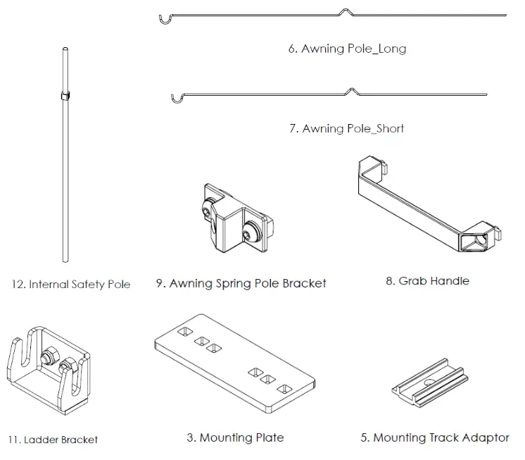 KINGS AKTA-RTTALU_03 Grand Tourer MkIII Aluminium Rooftop Ten - 2