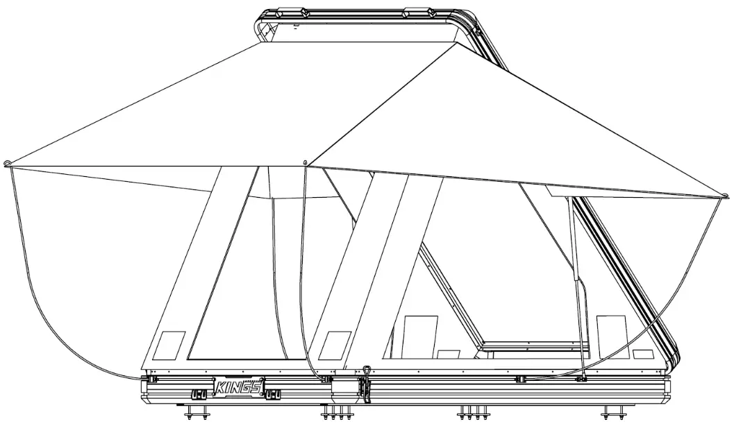 KINGS AKTA-RTTALU_03 Grand Tourer MkIII Aluminium Rooftop Ten