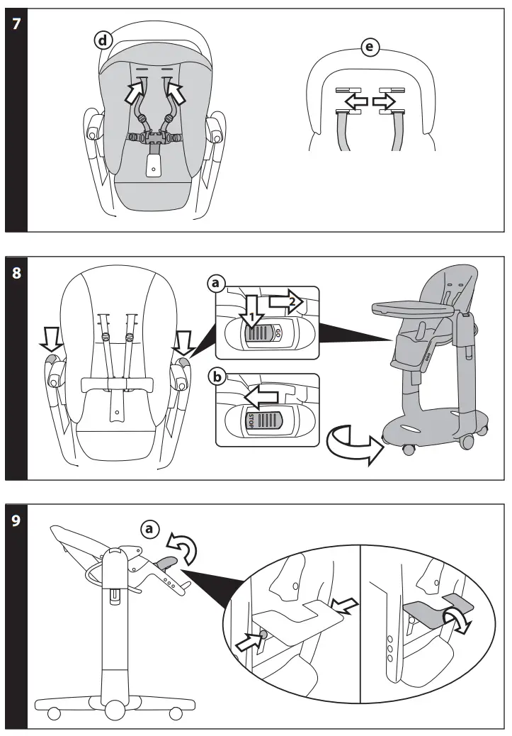 PegPerego CACAO High Chair Tatamia Follow Me - fig 1