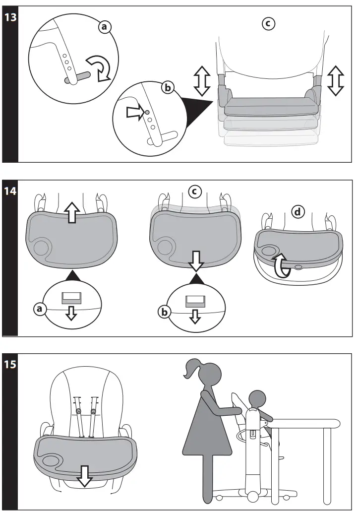 PegPerego CACAO High Chair Tatamia Follow Me - fig 3