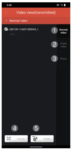 Video view (Transmitted)