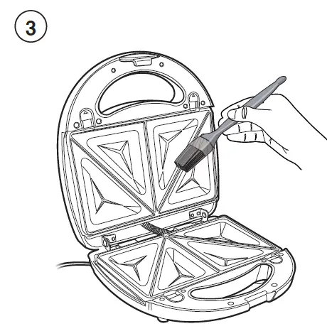 VonHaus 2000120 3 in 1 Toastie Sandwich Maker for Panini and Waffles-5