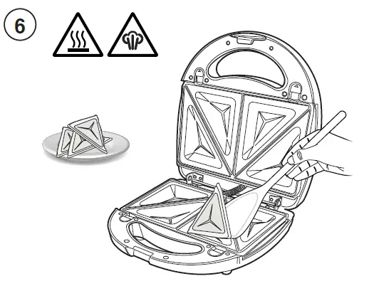 VonHaus 2000120 3 in 1 Toastie Sandwich Maker for Panini and Waffles-8