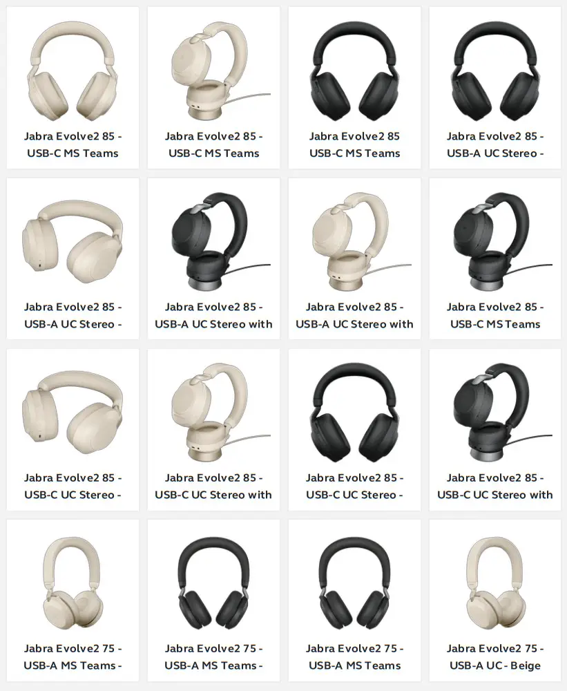 Jabra Evolve2 65 Wireless Stereo Headphone - Applicable products 3