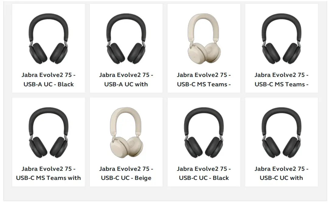 Jabra Evolve2 65 Wireless Stereo Headphone - Applicable products 4