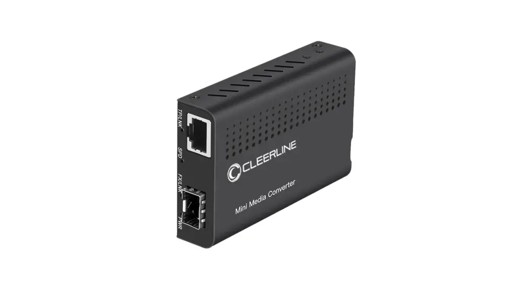 Cleerline Ssf-2sfpx8rj45poe-1g Ethernet Sfp Unmanaged Switch User Manual