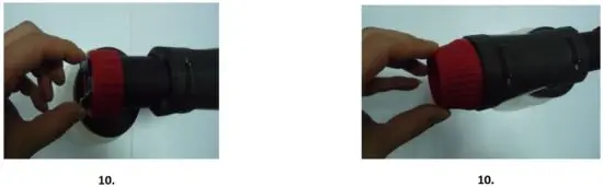 FIG 9 Spraying overhead objects