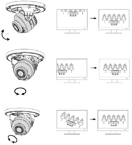 Adjust the lens angle