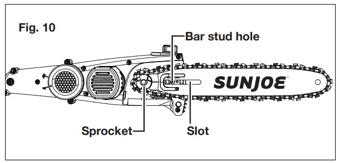 SUNJOE 24V PS10 CT RM Cordless Pole Chain Saw Tool Only 24 VOLT MAX 10 INCH - fig 10