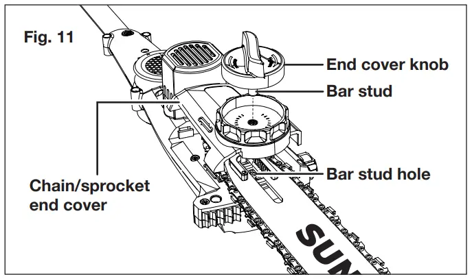 SUNJOE 24V PS10 CT RM Cordless Pole Chain Saw Tool Only 24 VOLT MAX 10 INCH - fig 11