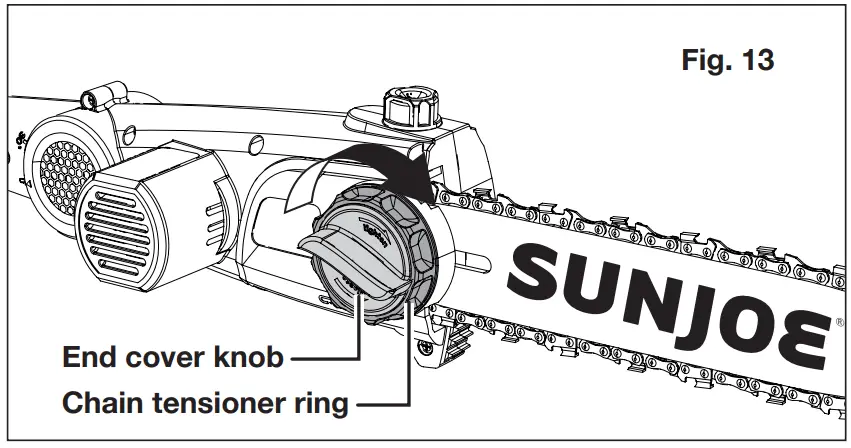 SUNJOE 24V PS10 CT RM Cordless Pole Chain Saw Tool Only 24 VOLT MAX 10 INCH - fig 13