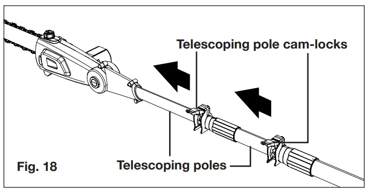SUNJOE 24V PS10 CT RM Cordless Pole Chain Saw Tool Only 24 VOLT MAX 10 INCH - fig 18