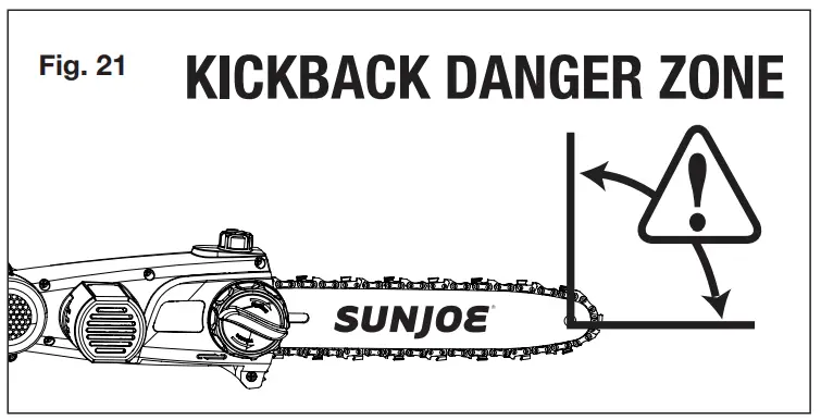 SUNJOE 24V PS10 CT RM Cordless Pole Chain Saw Tool Only 24 VOLT MAX 10 INCH - fig 21