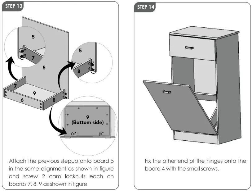 flybold Tilt Out Trash Can Holder -STEP 13