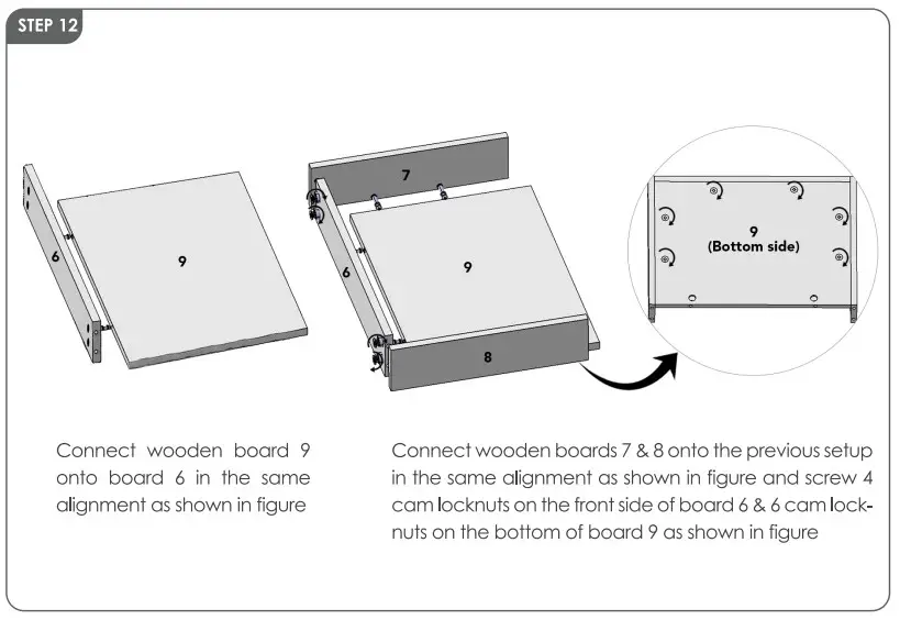 flybold Tilt Out Trash Can Holder -STEP11