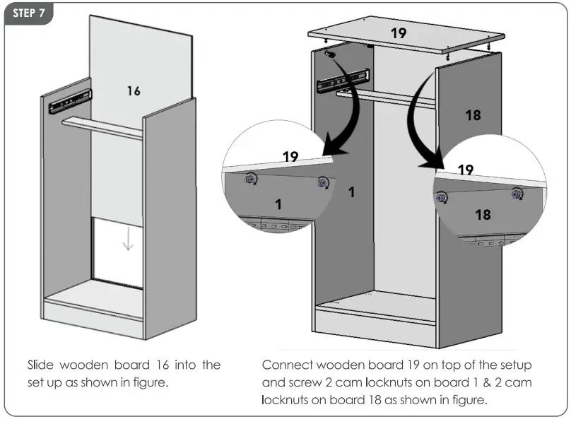 flybold Tilt Out Trash Can Holder -STEP7